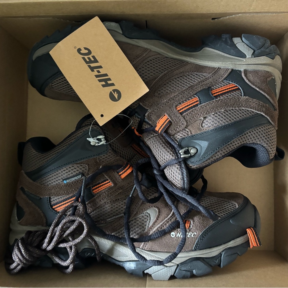 Hi-Tec Brown and Orange Athletic Shoes for Outdoor Adventures SOLD